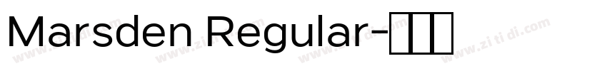 Marsden Regular字体转换